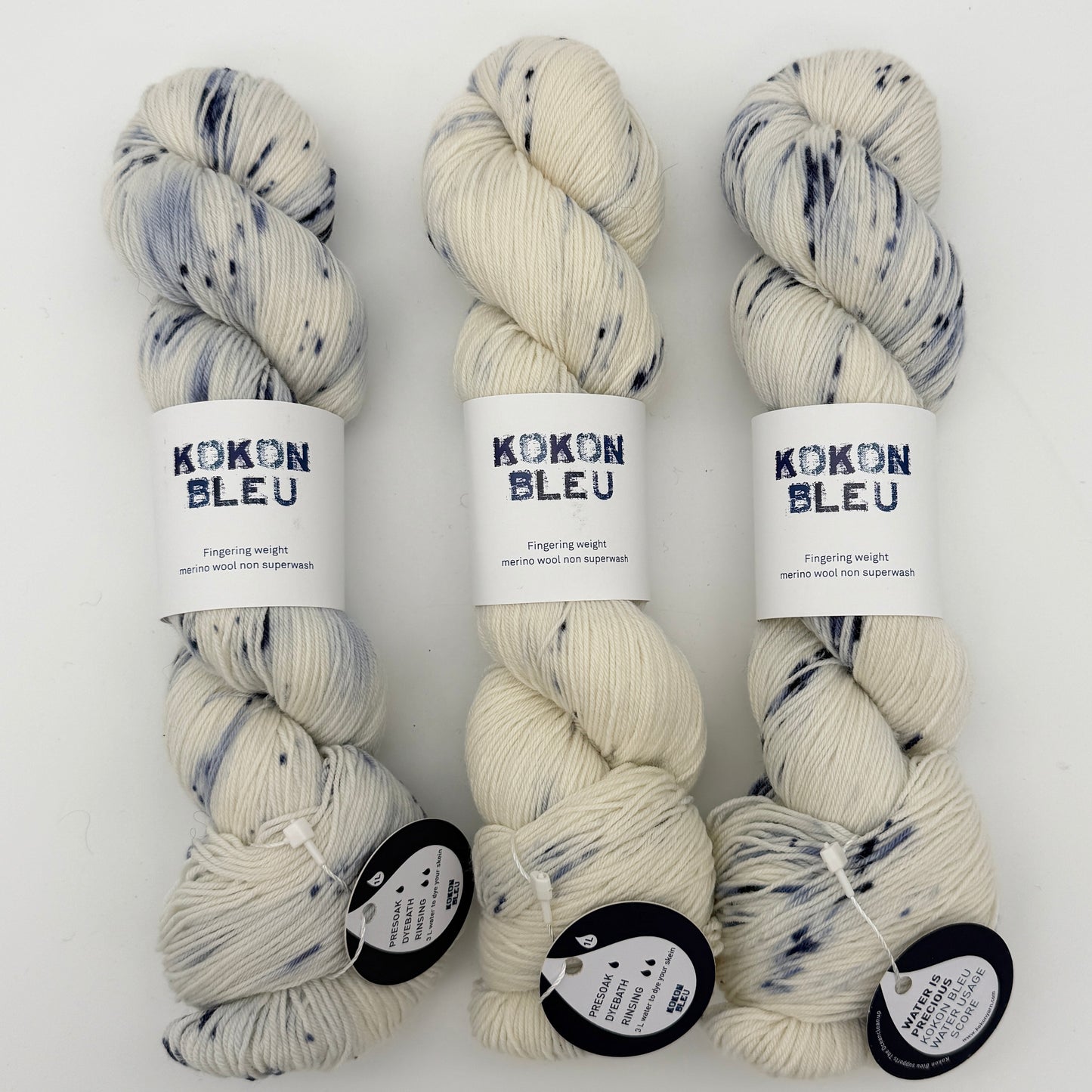 KOKON BLEU Organic Merino Non-Superwash Fingering Yarn