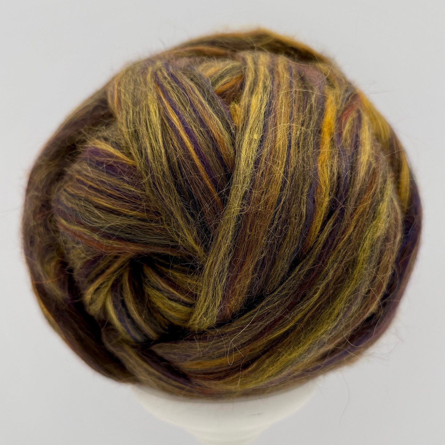 Fortitude Wool/Silk/Mohair Roving Blend - Age of Bronze