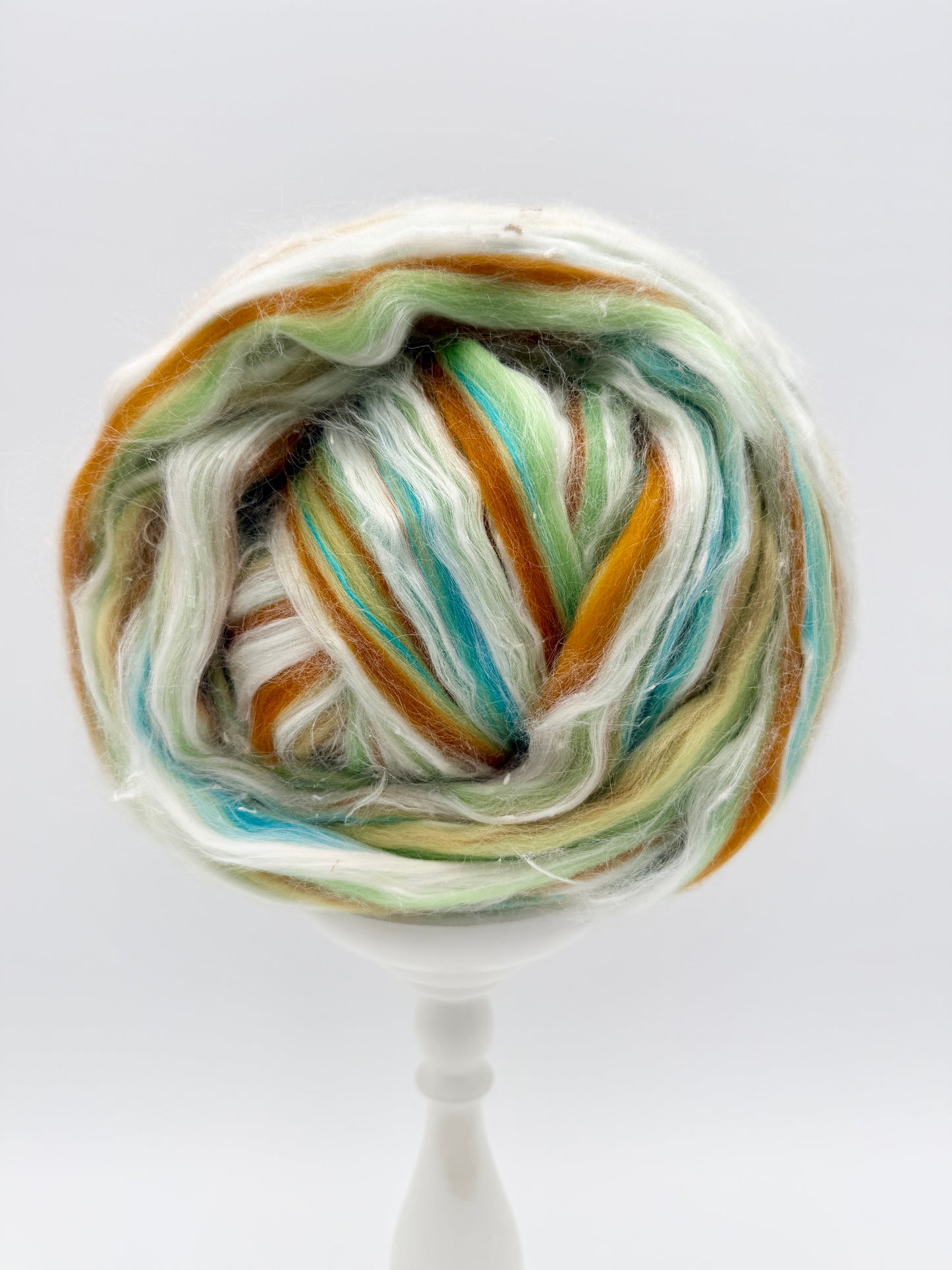 Paradise Fibers Custom Blend - Pina Colada | Merino, Pineapple Fiber, & Mulberry Silk