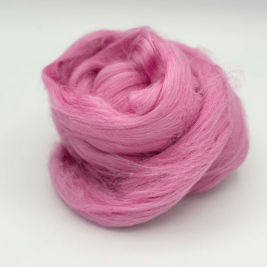Pink Tussah Slik Roving