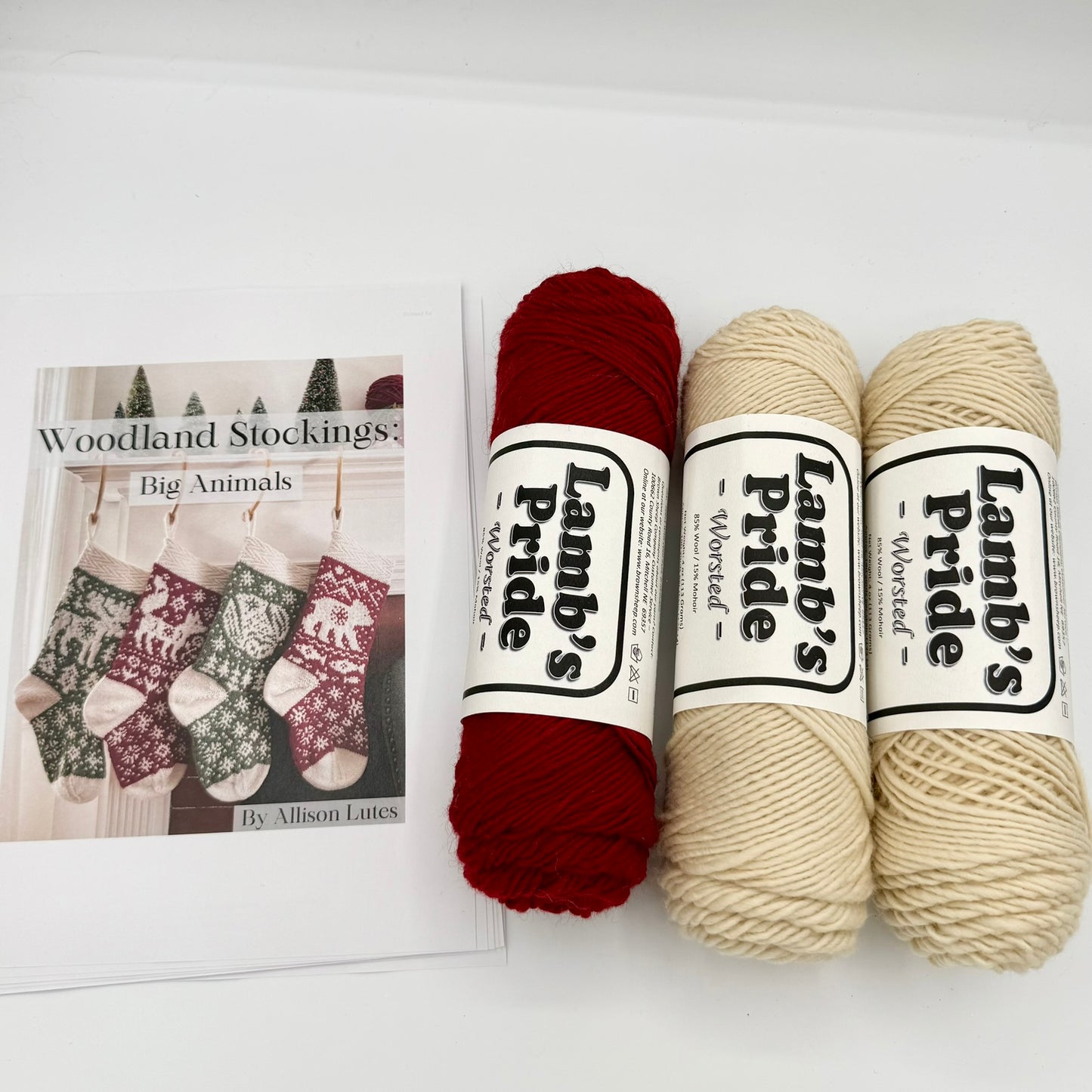 Woodland Christmas Stocking Kit: Big Animals - Makes 1 Stocking