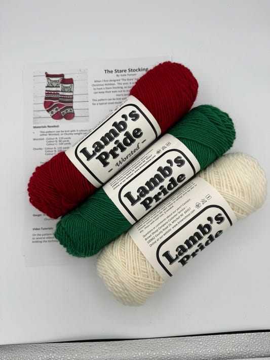 The Stare Cat Christmas Stocking Kit- Makes 1 Stocking color Classic Christmas