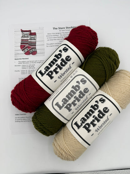 The Stare Cat Christmas Stocking Kit- Makes 1 Stocking