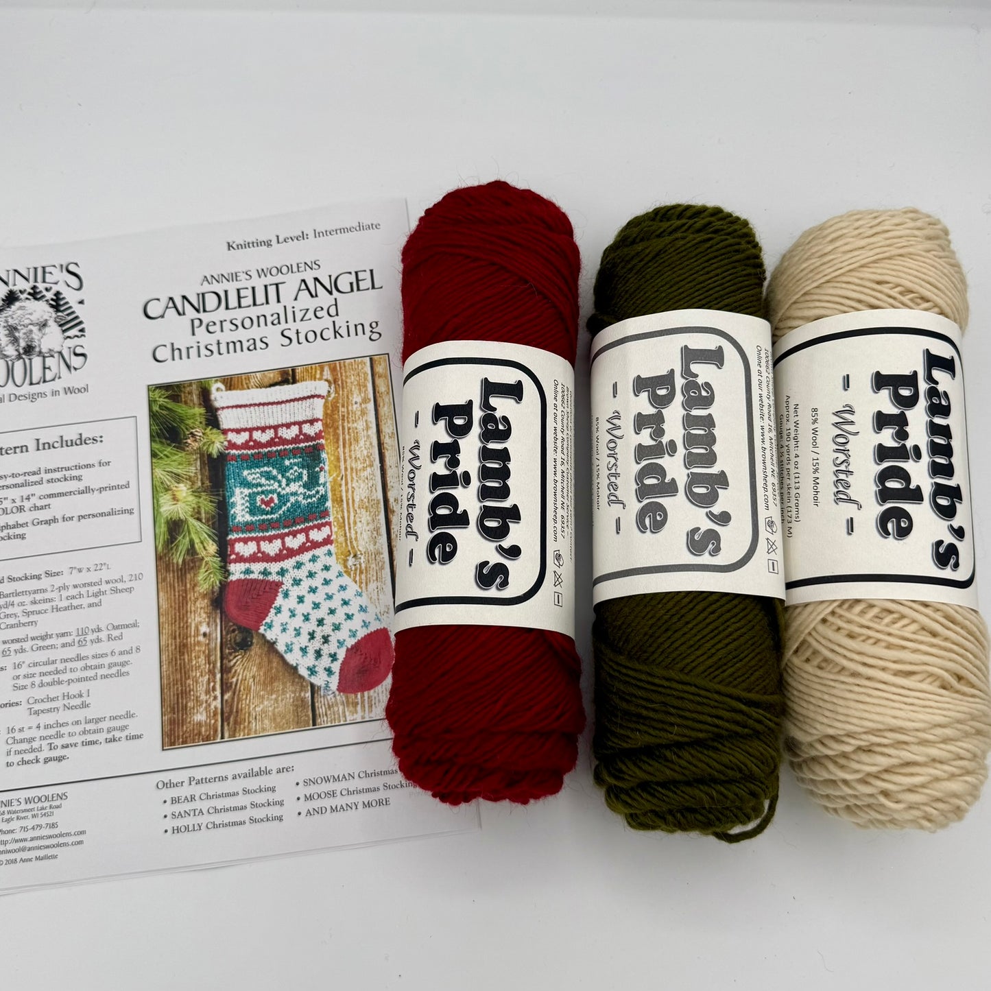 Candlelit Angel Christmas Stocking Kit- Makes 1 Stocking