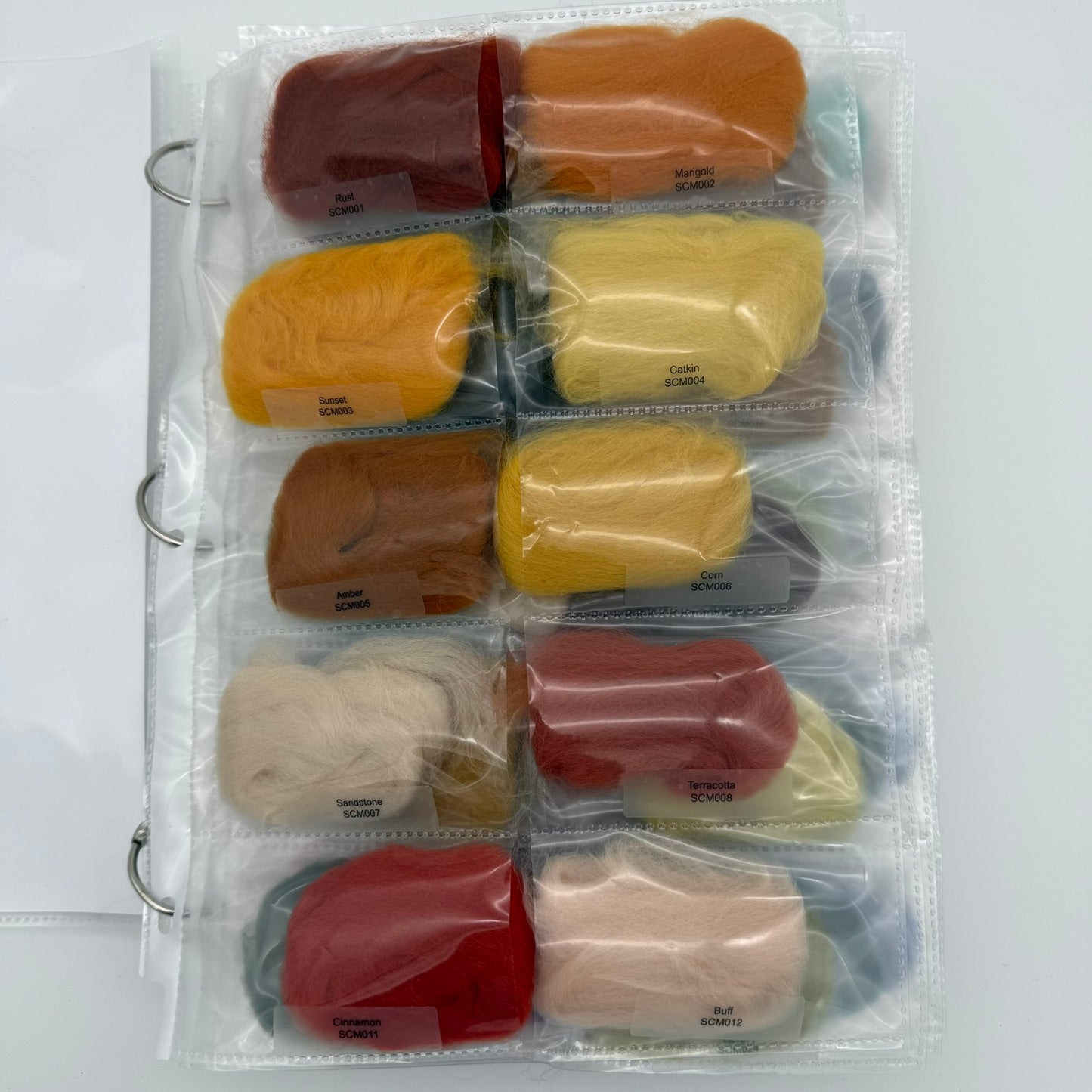 Paradise Fibers Dyed Merino Color Card