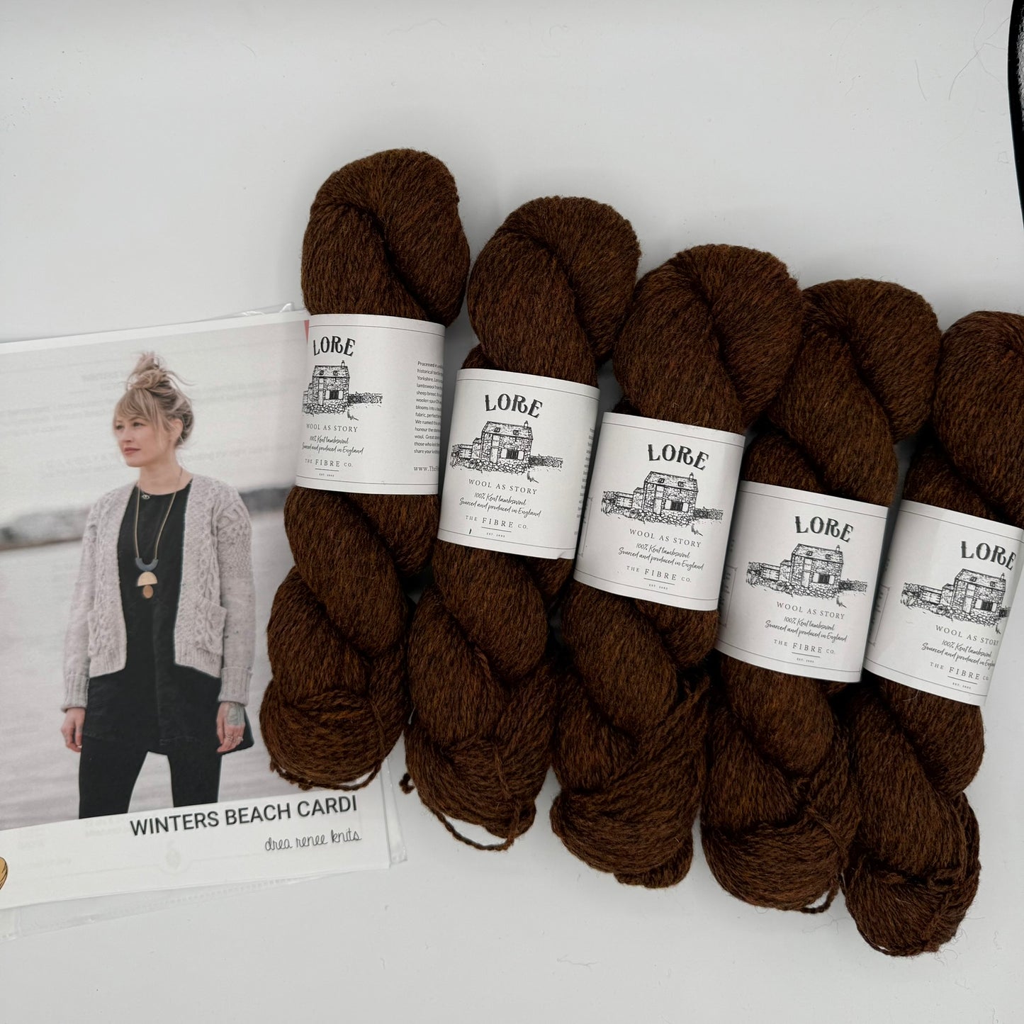 Winter's Beach Cardi by Drea Renee Knits Kit