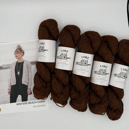 Winter's Beach Cardi by Drea Renee Knits Kit