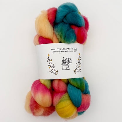 HMLLOYD MERCANTILE LLC Spokane Themed Hand Dyed Roving Fiber Braids
