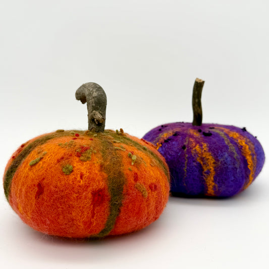 Wet Felting with Abbie | Pumpkin