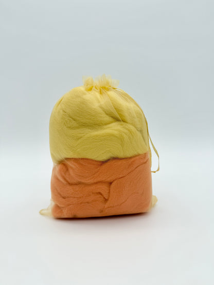Paradise Fibers Needle Felting Sampler Pack- yellow/peach