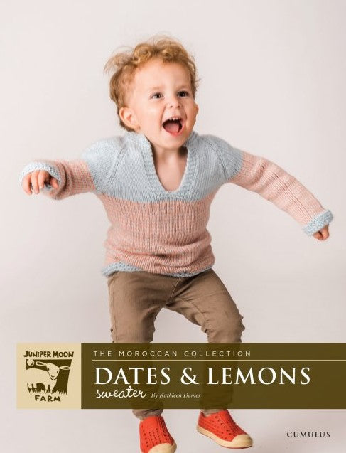 Juniper Moon Dates & Lemons sweater on child