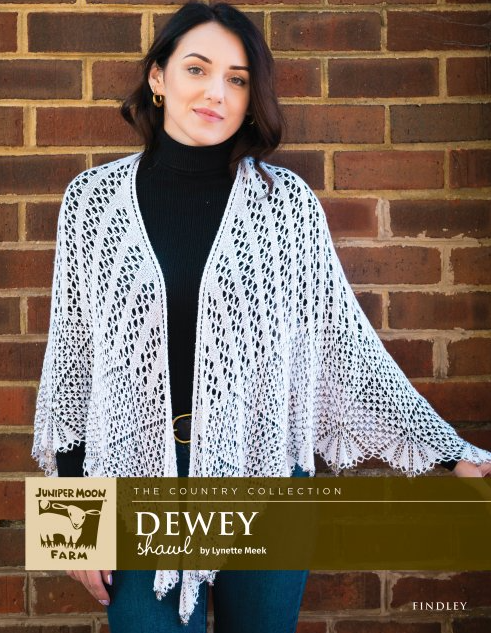Woman in Juniper Moon Dewey Shawl