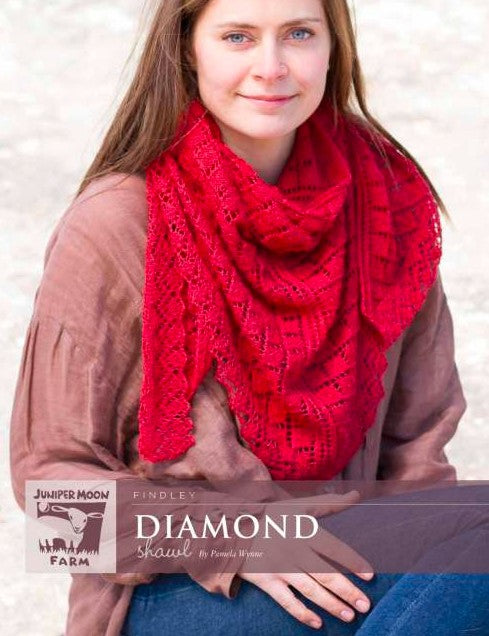 Juniper Moon Diamond Shawl in Red