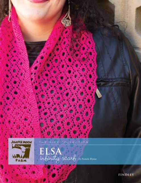 Juniper Moon Elsa Infinity Scarf in Hot Pink