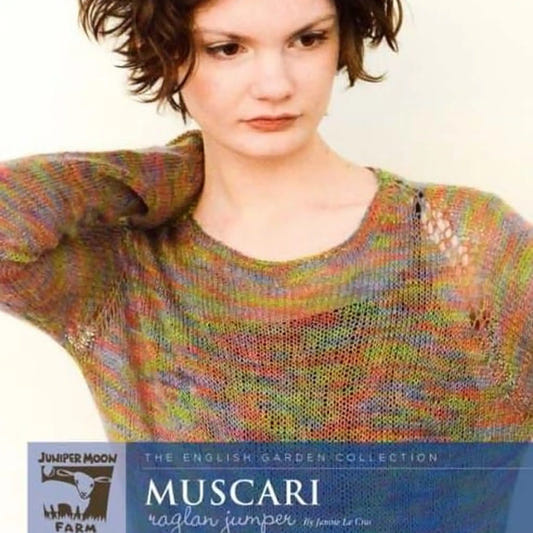 Juniper Moon Muscari Raglan Jumper on model