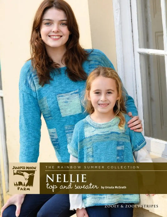 Nellie top and sweater from Juniper Moon, modeled by mother and child.