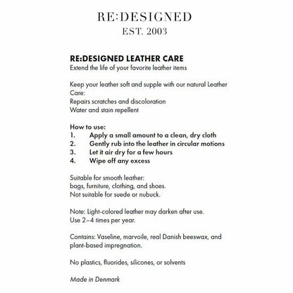 RE:DESIGNED Leather Care Tin