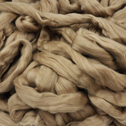 Superfine Natural Undyed Yak Top - Light Brown
