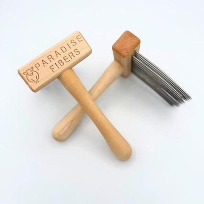 Double Row Wool Combs - Quality Stainless Steel Tines