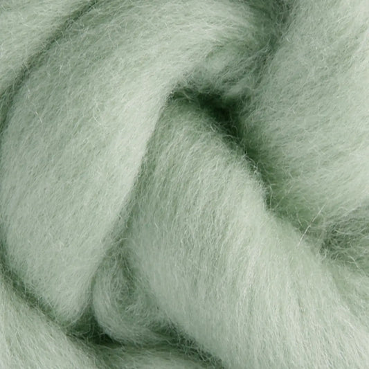 Ashford Solid Colored Corriedale Sliver - Mint