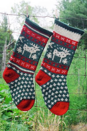 Moose Christmas Stocking Kit- Makes 1 Stocking
