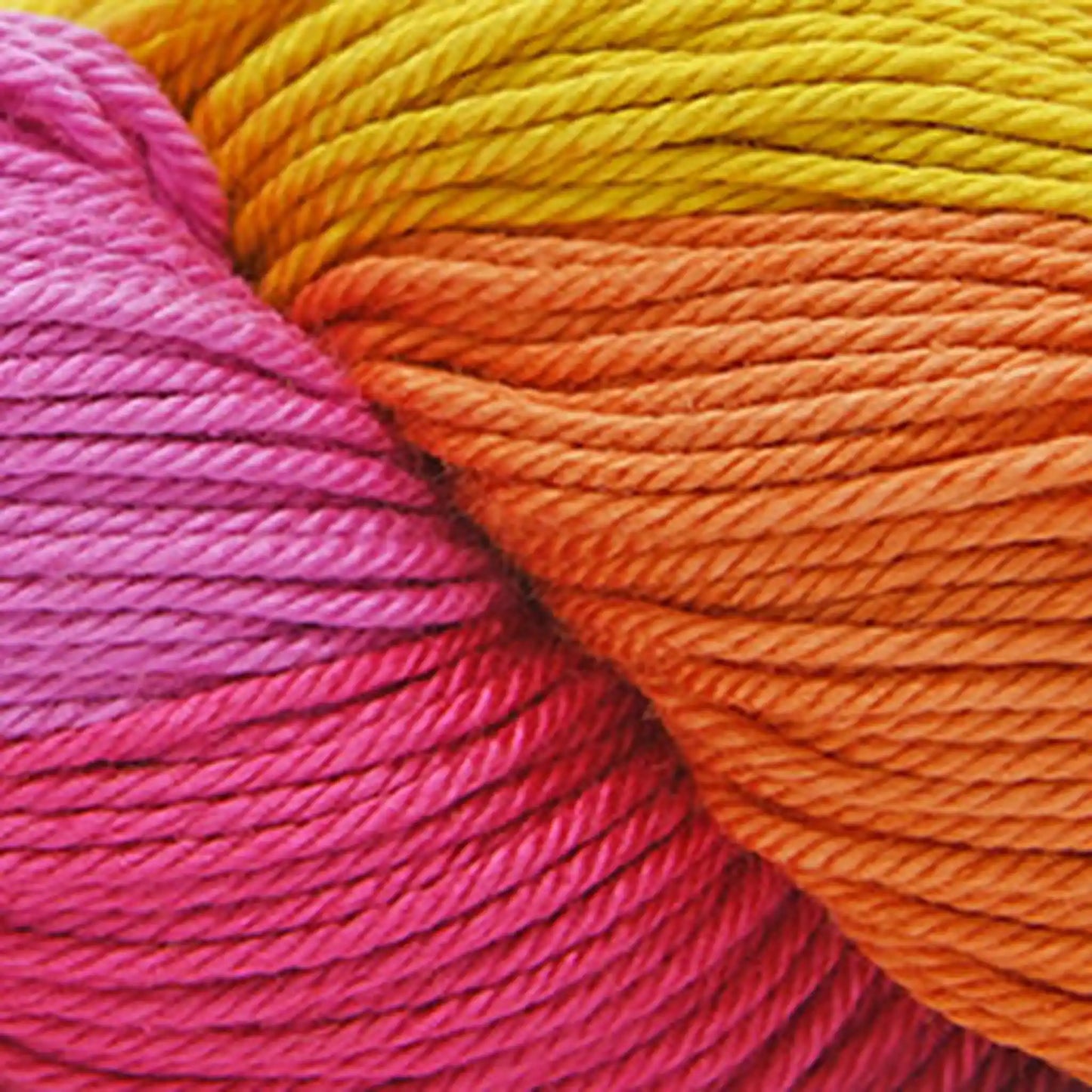 Cascade Noble Cotton Hand Dyed Light DK Yarn color 505 Hibiscuc