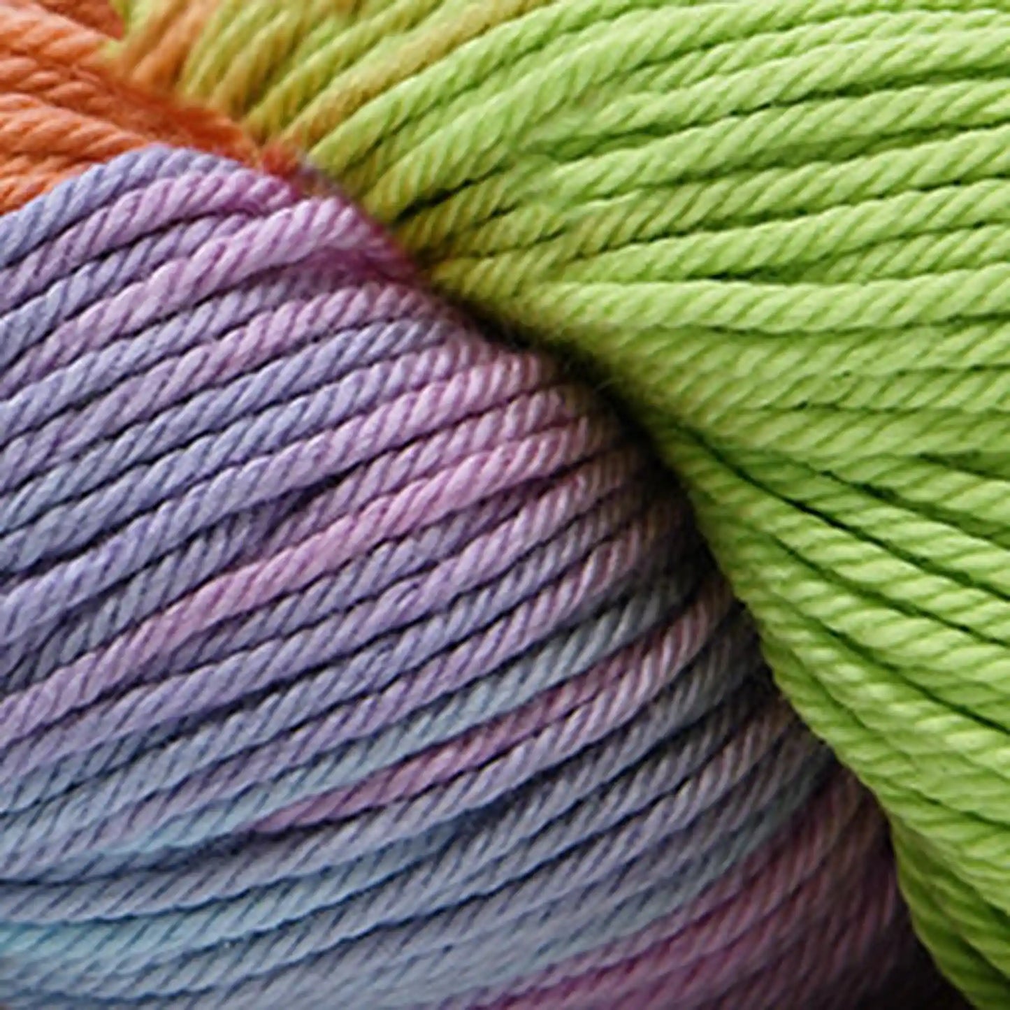 Cascade Noble Cotton Hand Dyed Light DK Yarn color 506 Candy