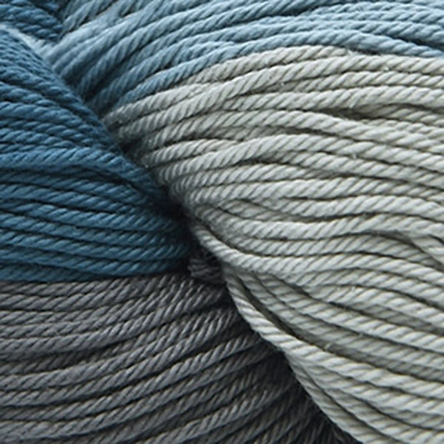 Cascade Noble Cotton Hand Dyed Light DK Yarn color 508 Storm Cloud
