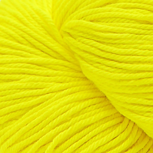 Cascade Noble Cotton Neon Yarn Light DK Yarn color 401 Yellow