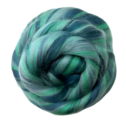 Multi Colored Merino Wool Top Northern Lights - Harmony