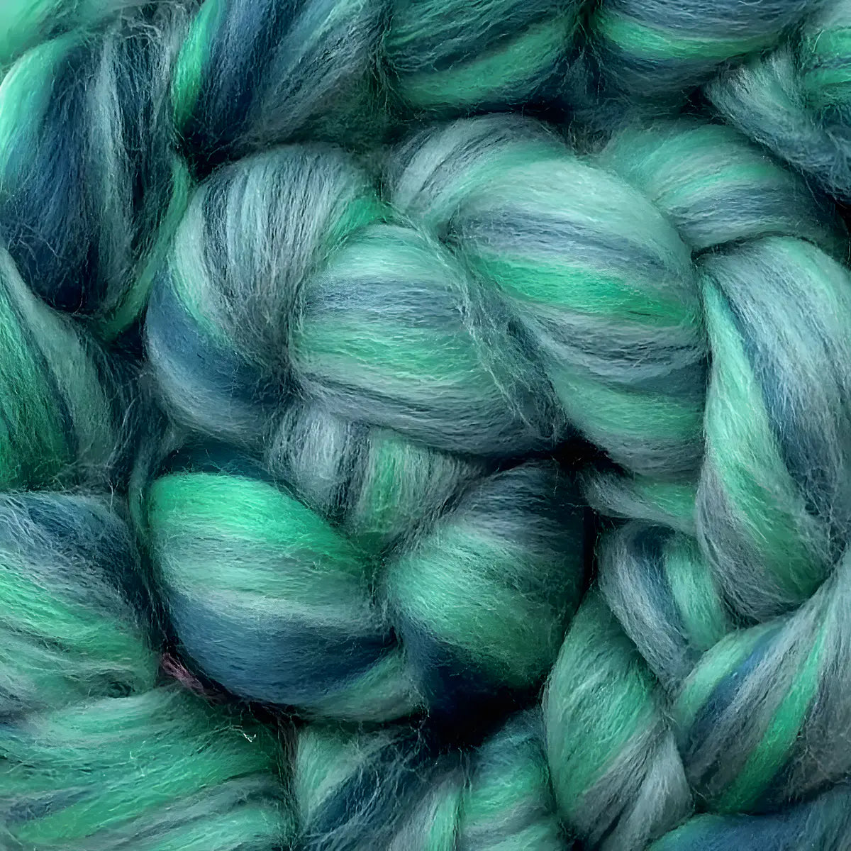 Multi Colored Merino Wool Top Northern Lights - Harmony