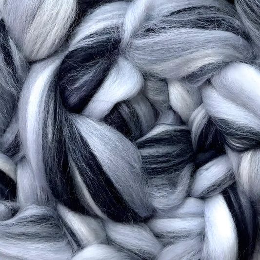 Multi Colored Merino Wool Top Northern Lights - Tempest