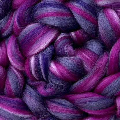 Multi Colored Merino Wool Top Northern Lights - Heavenly