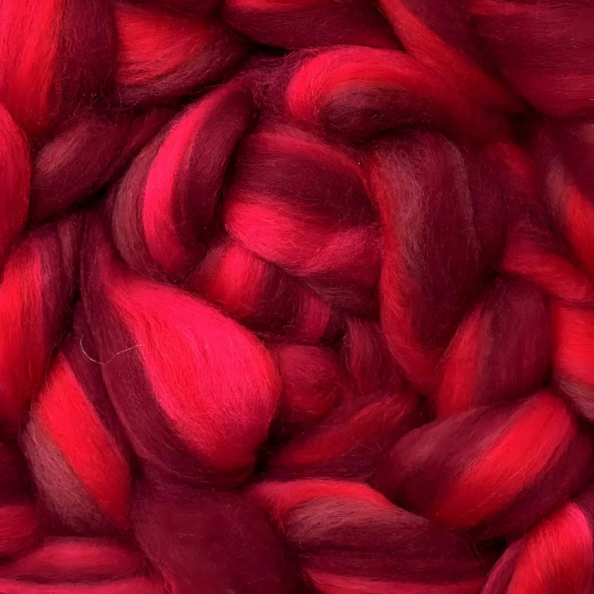 Multi Colored Merino Wool Top Northern Lights - Passion