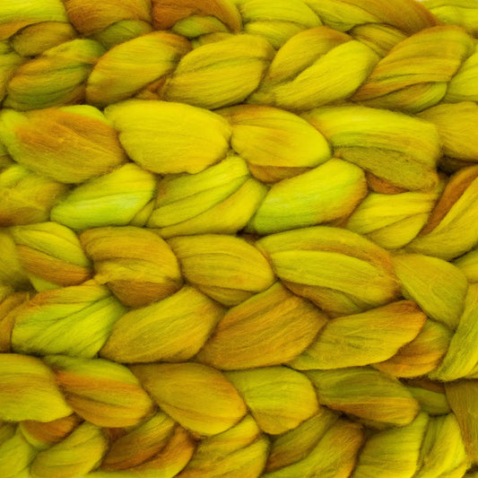 Frank Ochre 035 - Malabrigo Nube Roving Fiber Braid