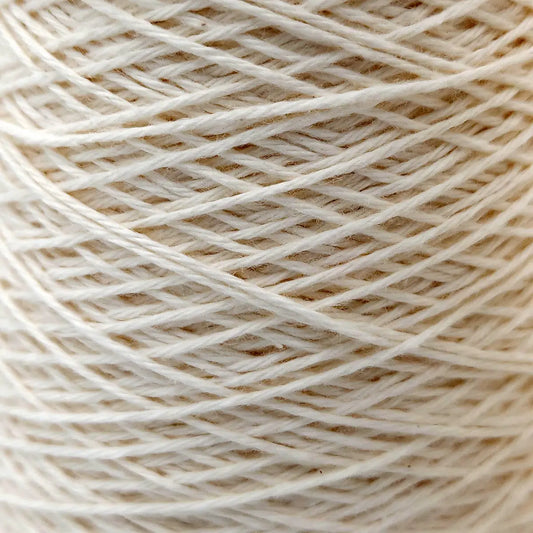 8/4 Cotton Weaving Yarn - Natural | 4oz, 8oz, or 16oz Cones by Lofty Fiber