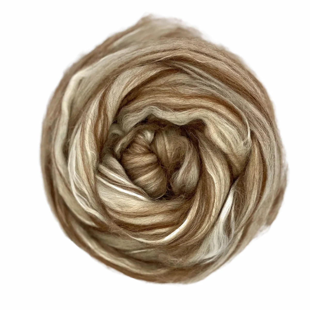 Toffee Mix - Merino/Alpaca/Camel/Silk Top Fiber