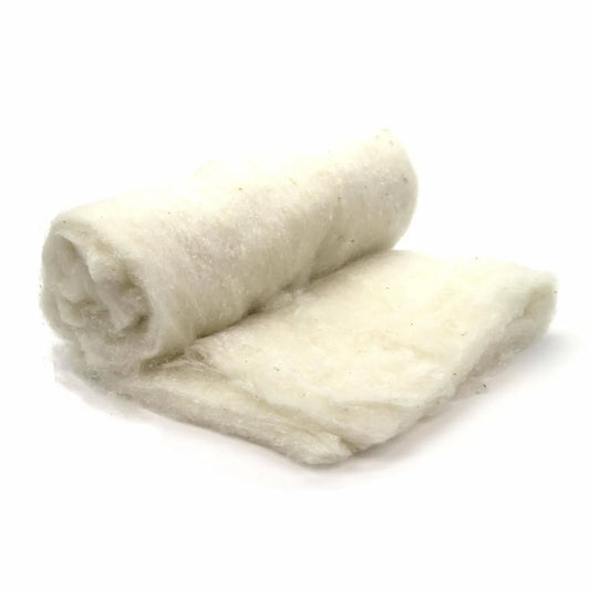 Natural White Merino/Mulberry Silk Batt