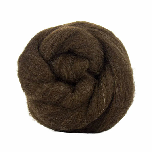 Paradise Fibers - Merino Wool Top Natural Brown