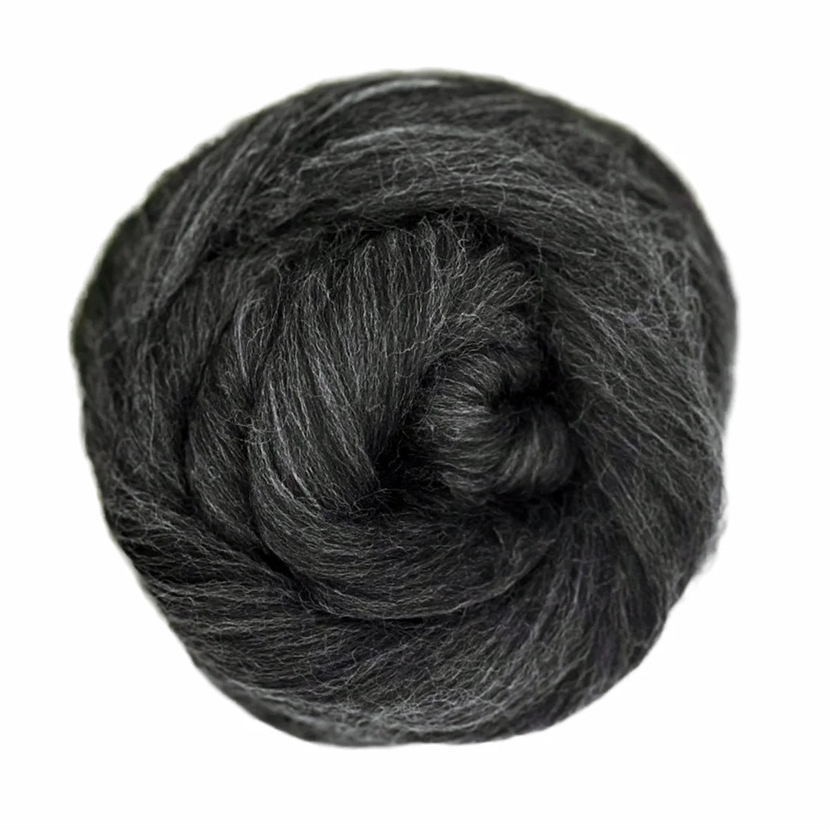 Natural Dark Grey Merino Wool Top