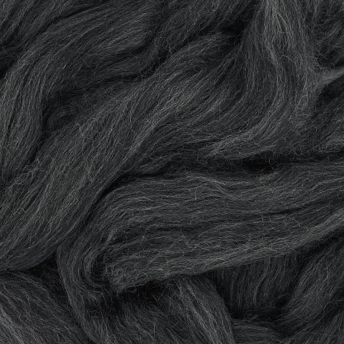 Natural Dark Grey Merino Wool Top