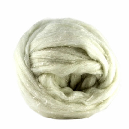 Cloud Wool & Viscose Tweed Roving Fiber Blend