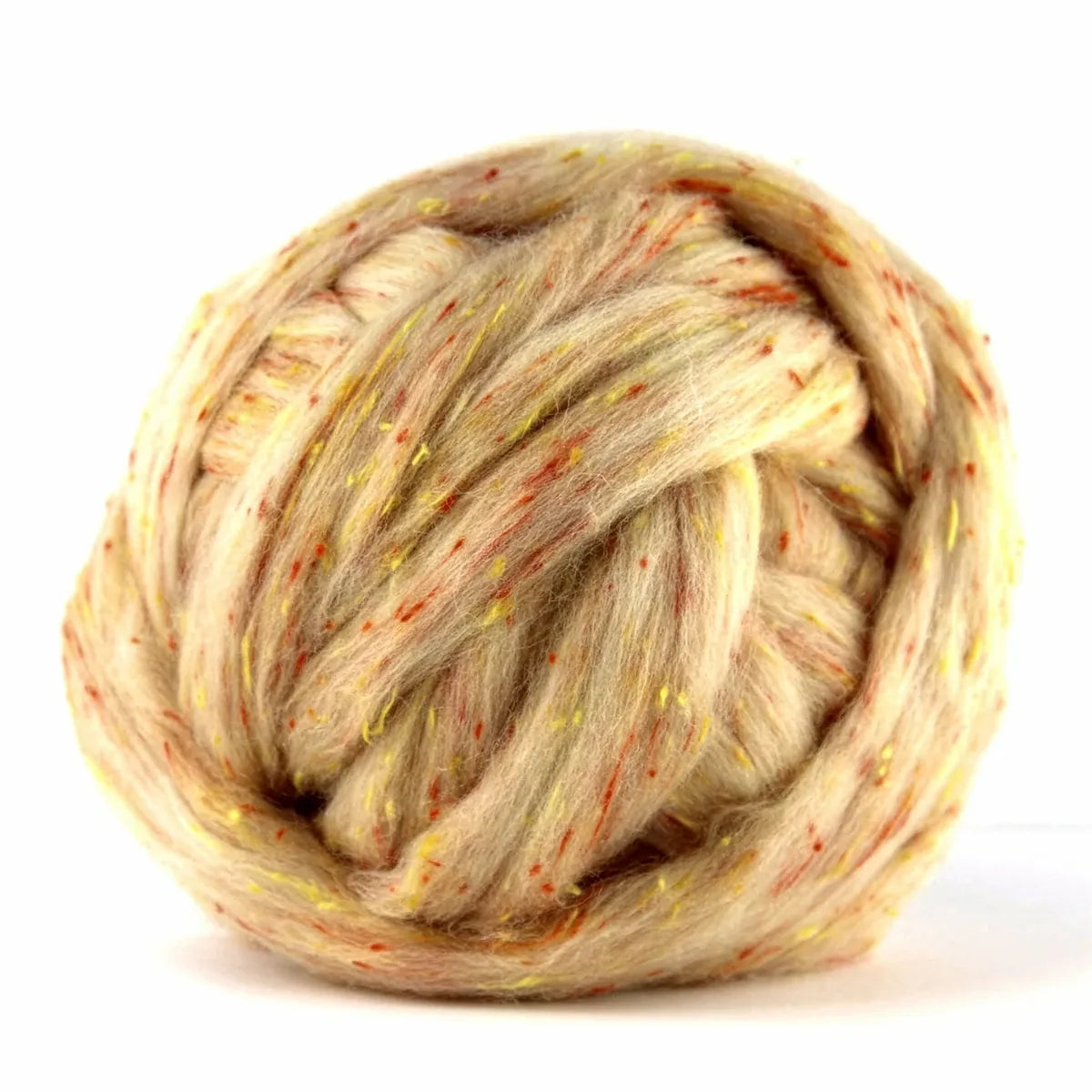 Spark Wool & Viscose Tweed Roving Fiber Blend