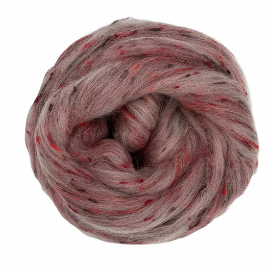 Fire Wool & Viscose Tweed Roving Fiber Blend