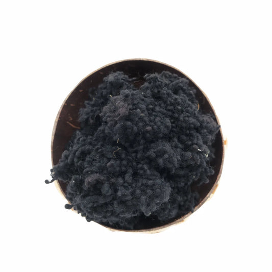 Black Wool Nepps - 100% Wool For Felting & Texture