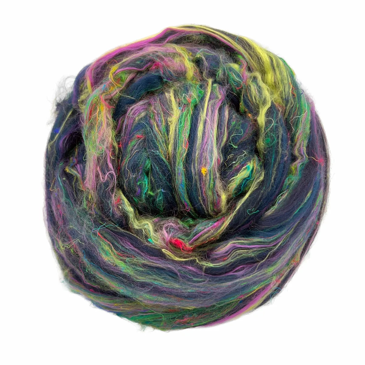 Aurora Borealis Fiber Blend - Merino, Mulberry Silk & Sari Silk | Paradise Fibers