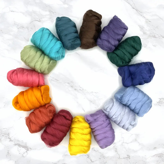 Solid Color Dyed Bamboo Top Mixed Bag