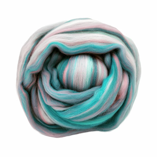 Ponyo - Multi-Colored Merino Wool Top