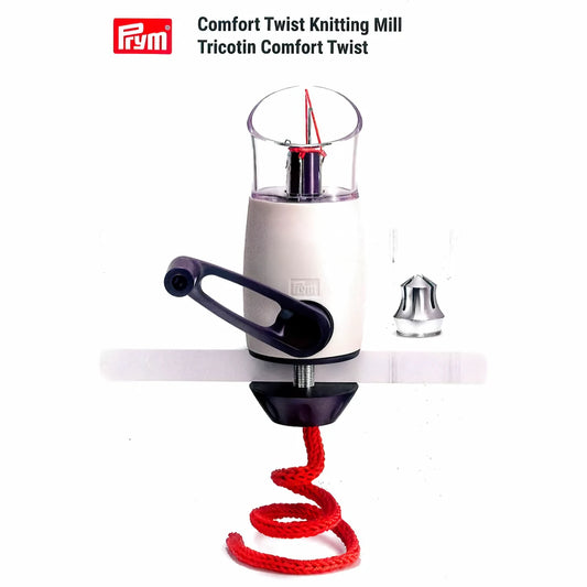Prym Comfort Twist Knitting Mill makes red icord.