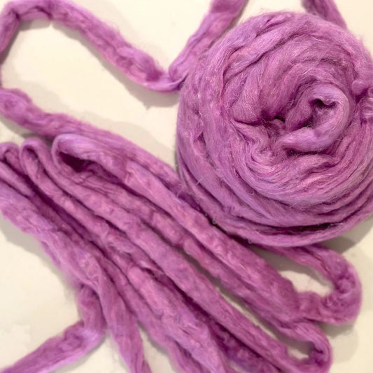Recycled Sari Silk Top - Flamingo